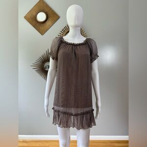 Flowy Top with Puff Sleeves